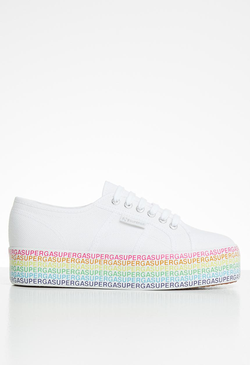 SUPERGA - 2790 Mini lettering platform - white multi colour