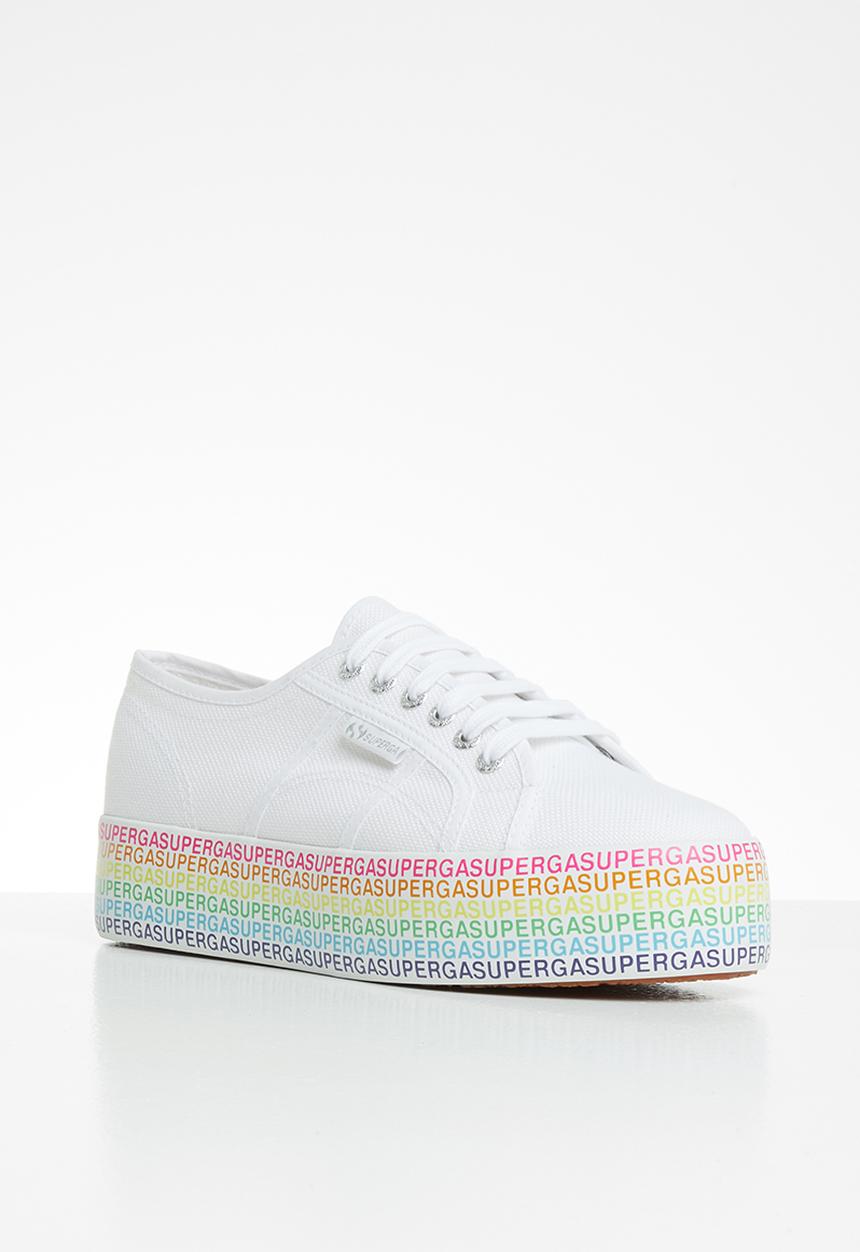 SUPERGA - 2790 Mini lettering platform - white multi colour