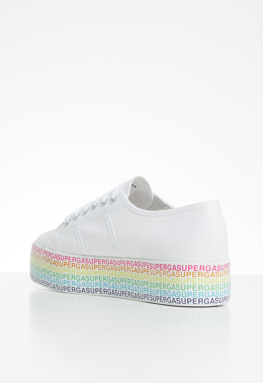 SUPERGA - 2790 Mini lettering platform - white multi colour