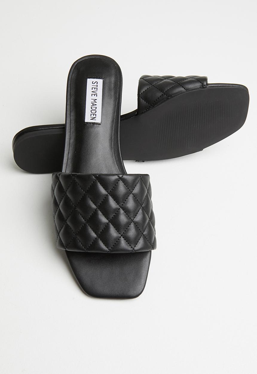 Steve Madden - Plush-q slide - black