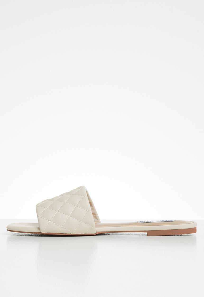 Steve Madden - Plush-q slide - bone