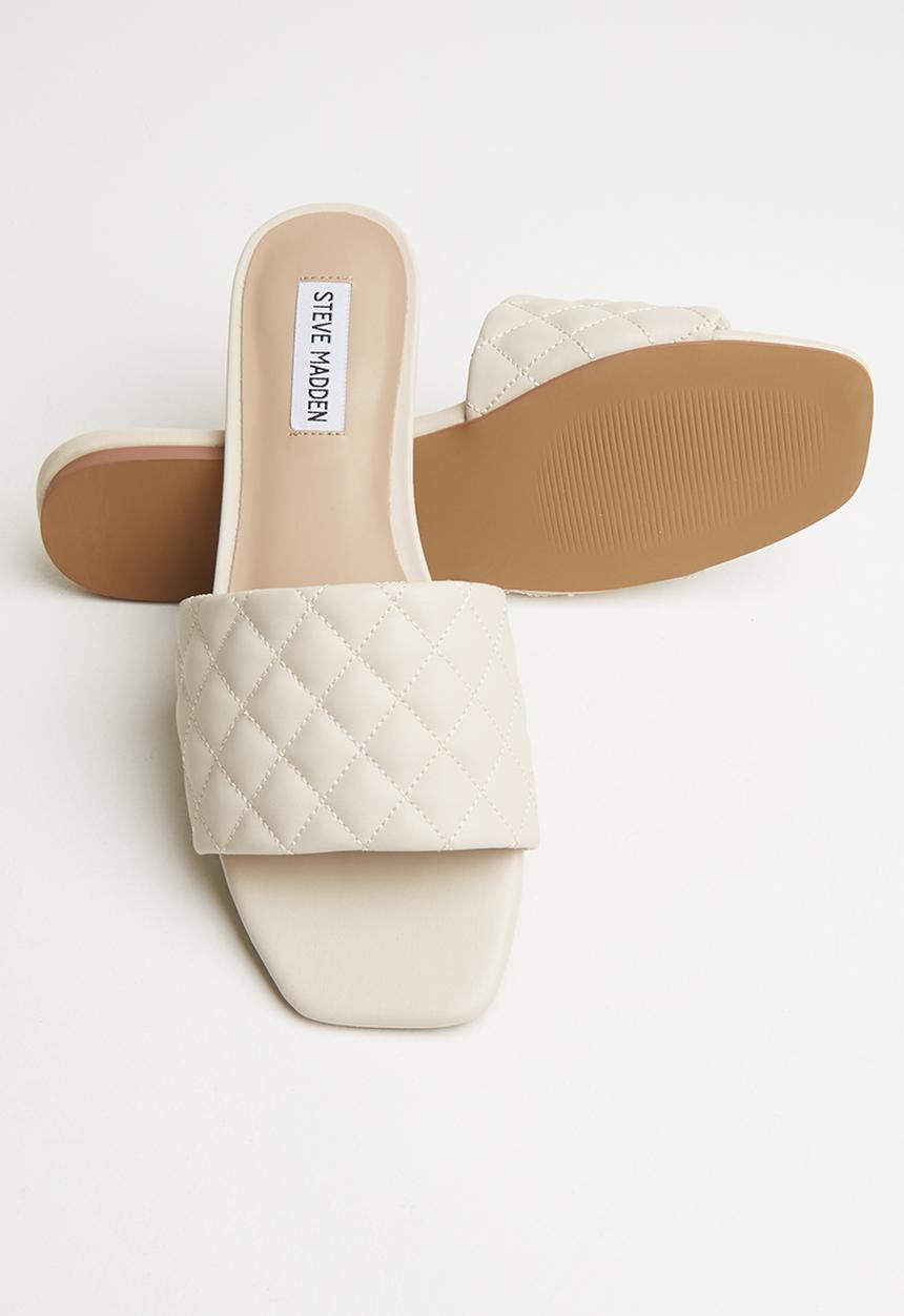 Steve Madden - Plush-q slide - bone