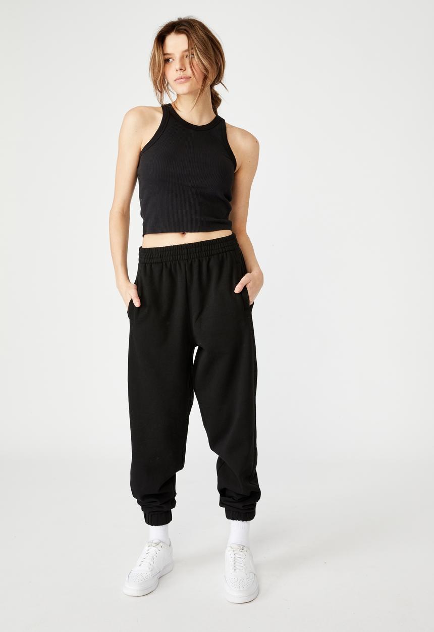 Factorie - Super slouchy trackpant - black