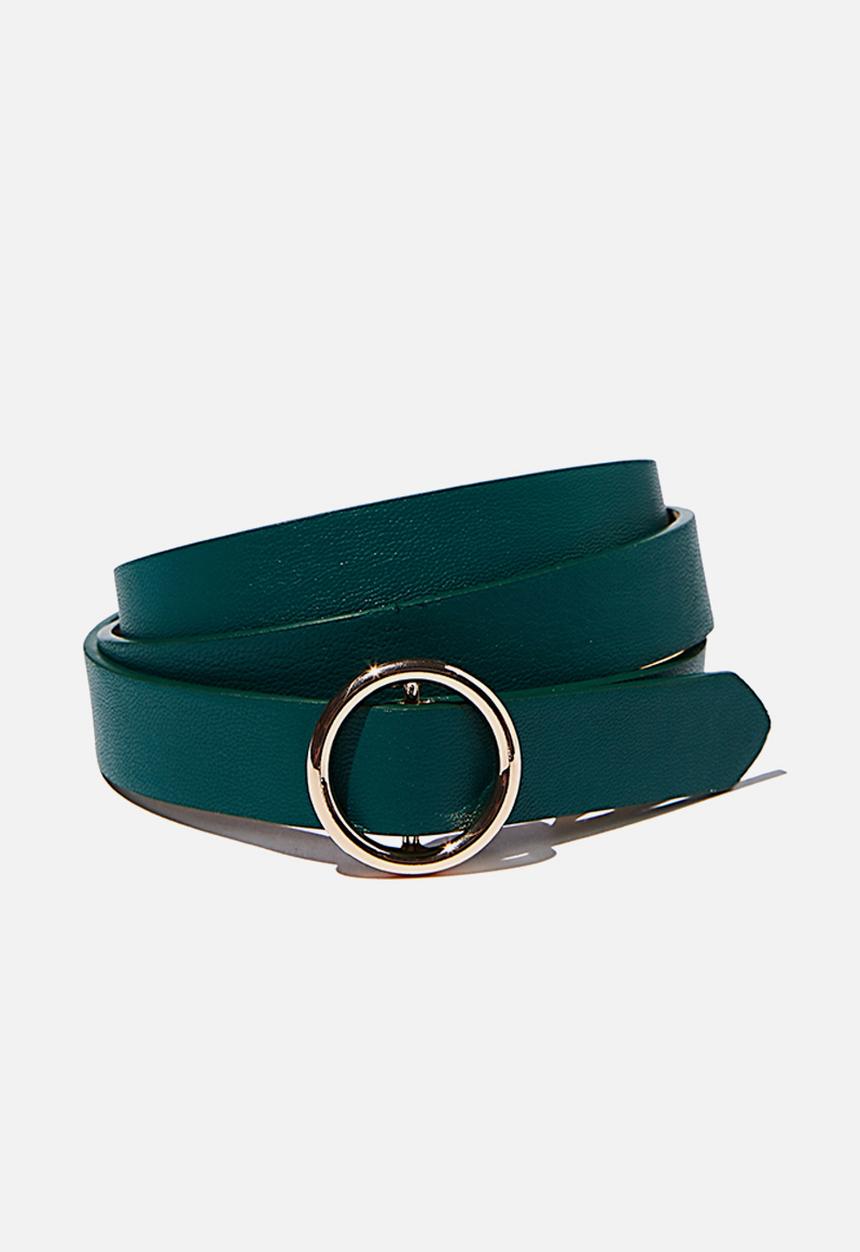 Rubi - Round about buckle belt - jade green