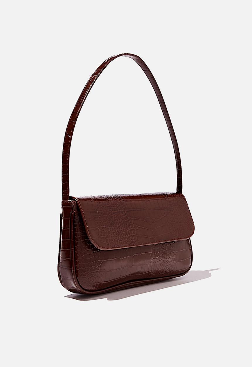 Rubi - Lenny underarm bag - choc texture