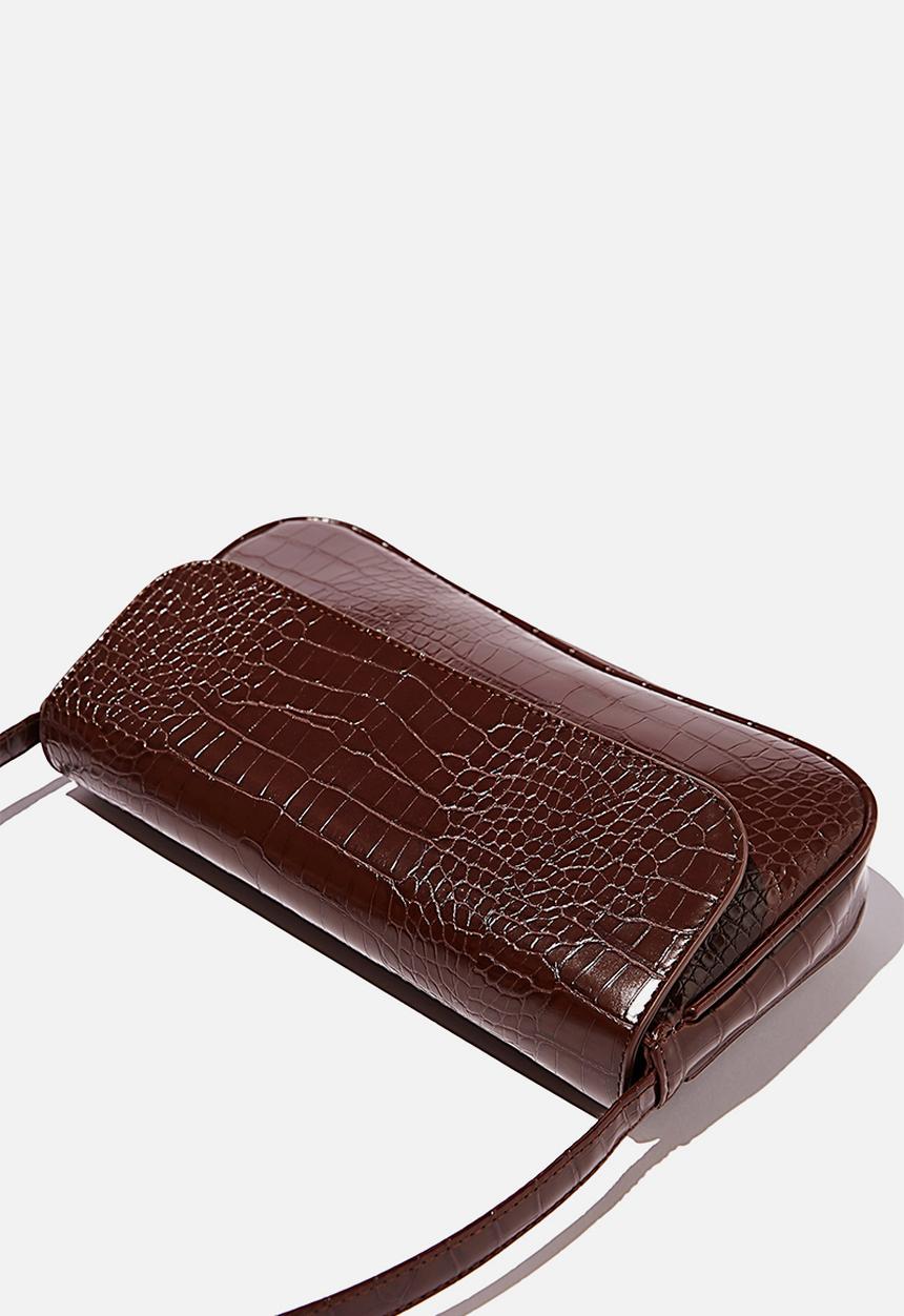Rubi - Lenny underarm bag - choc texture