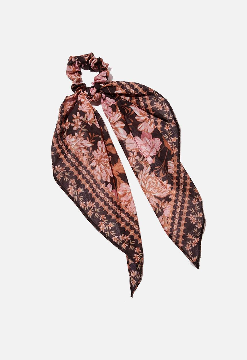 Rubi - New york convertble scrunchie - kaia floral & shell black