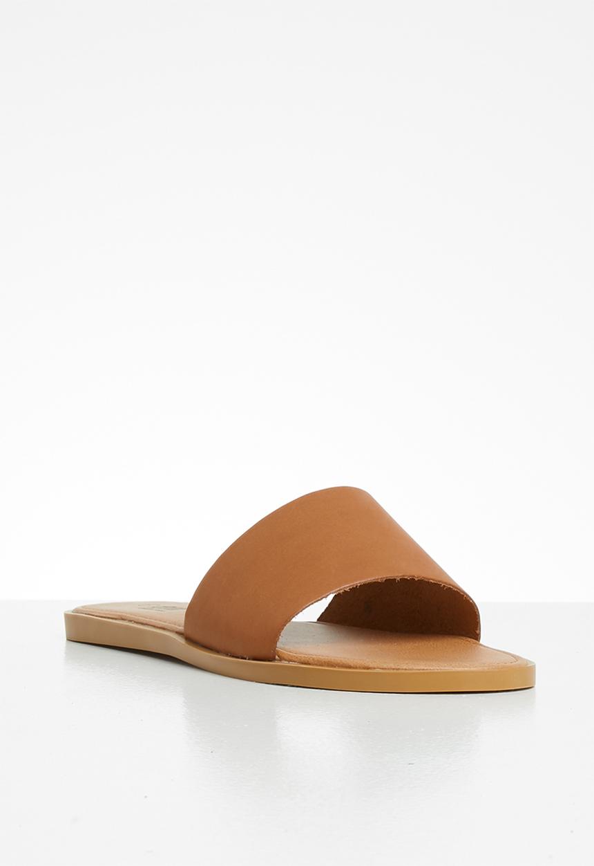 edit - Kody leather slide - tan