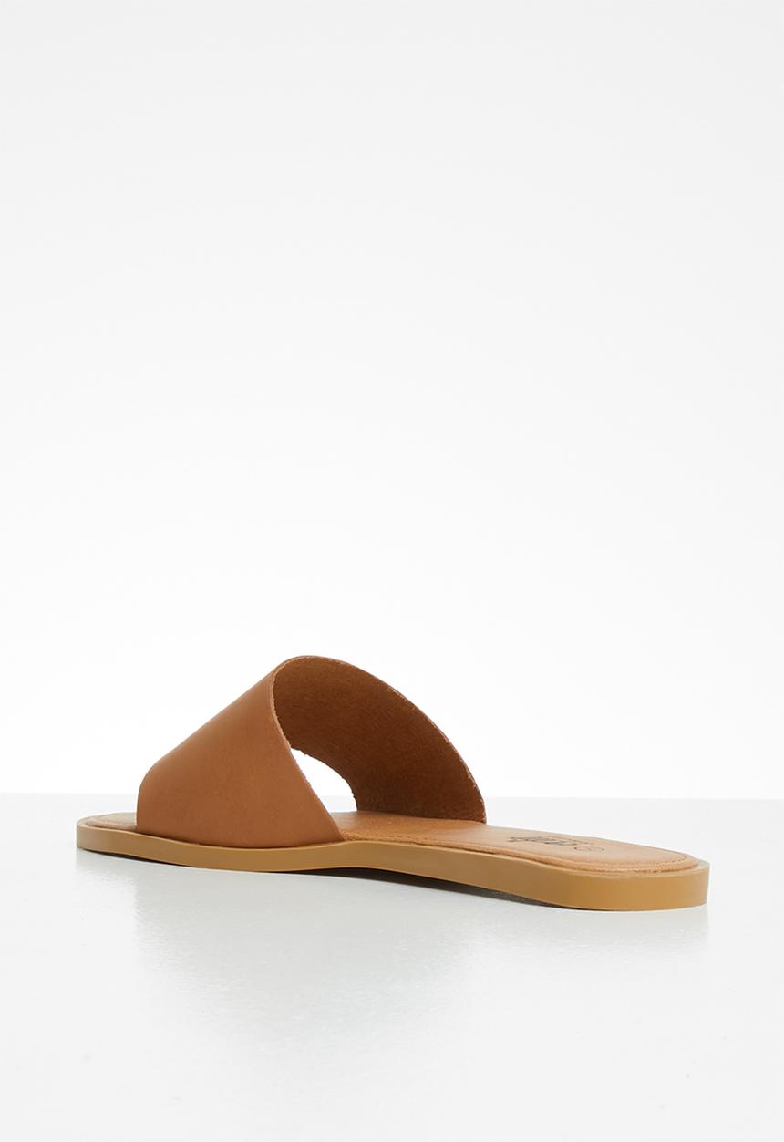 edit - Kody leather slide - tan