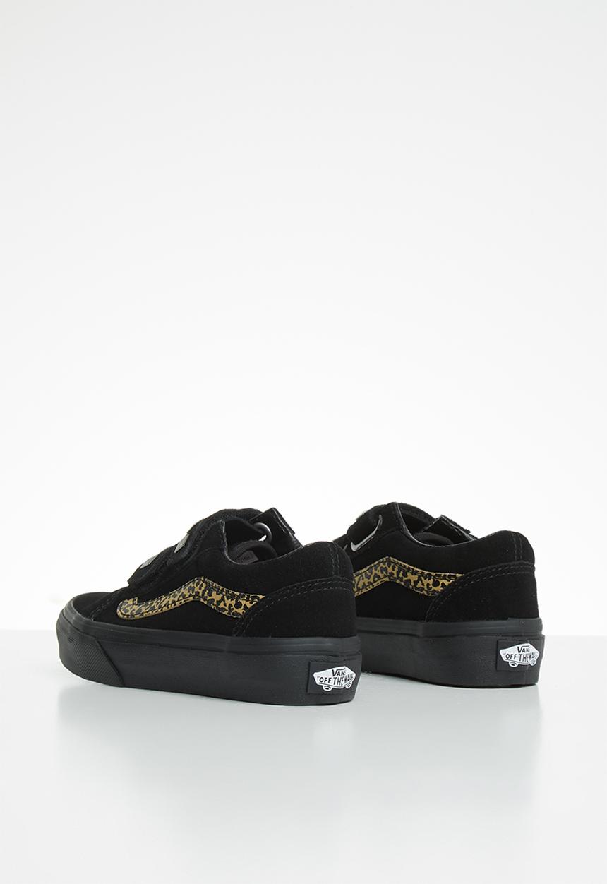 Vans - Uy old skool v - (suede stud) black leopard