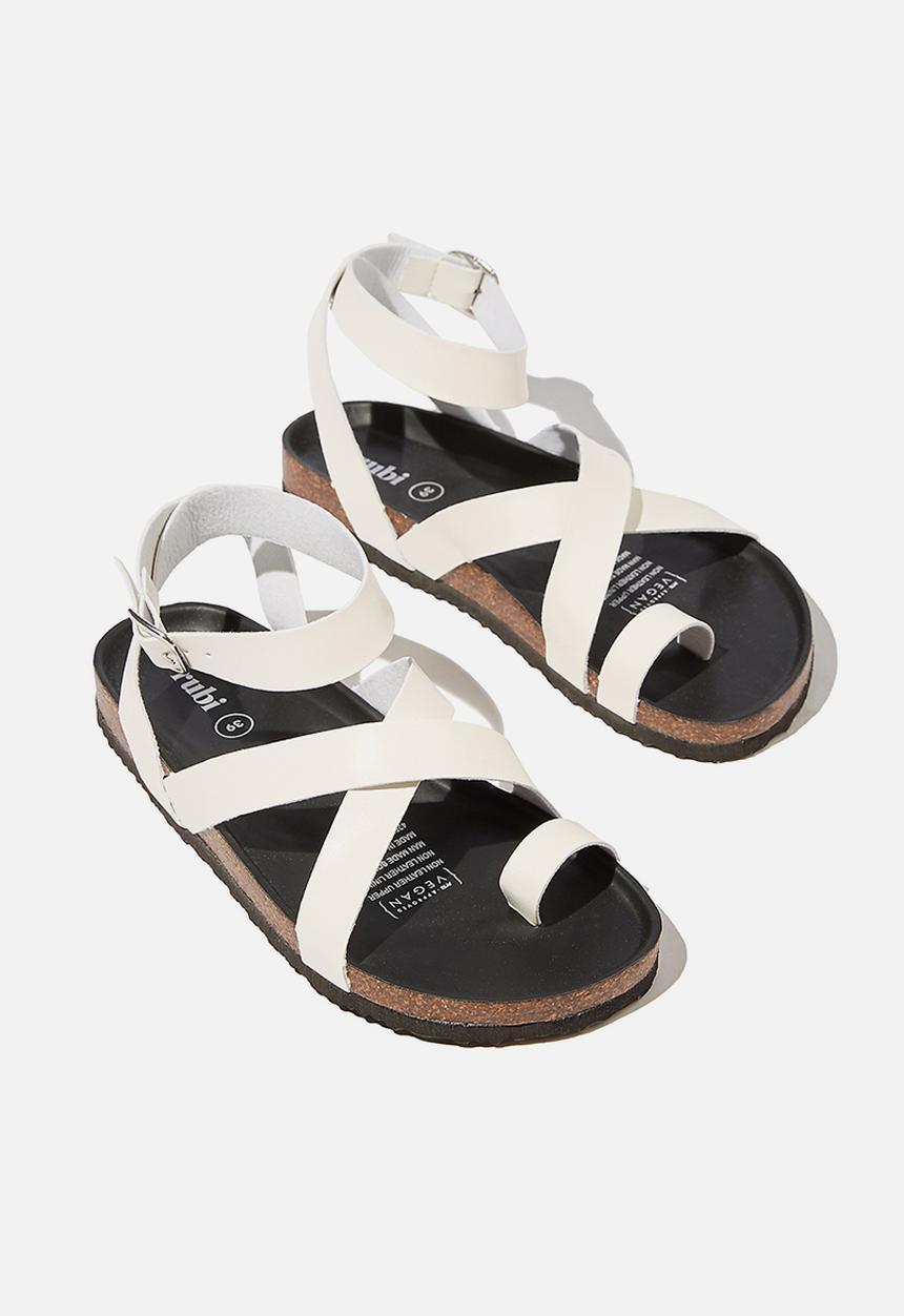 Cotton On - Rex gladiator strappy sandal  - white