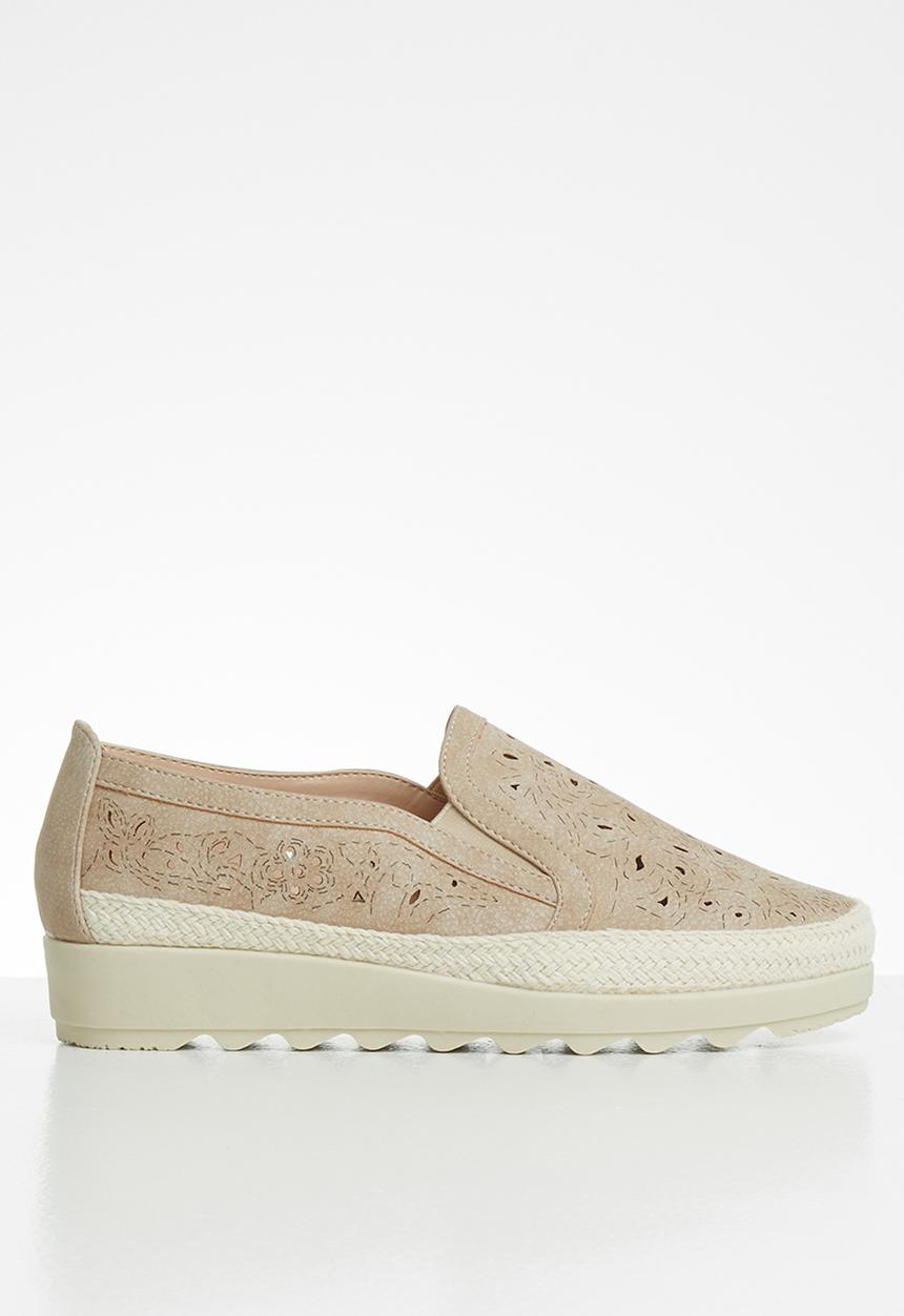 Butterfly Feet - Malakite flatform - taupe