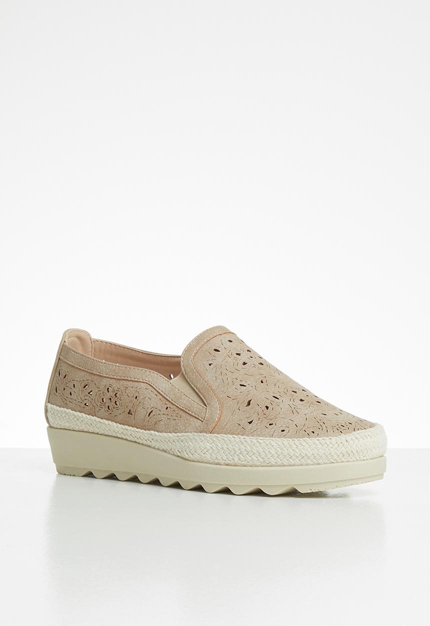 Butterfly Feet - Malakite flatform - taupe