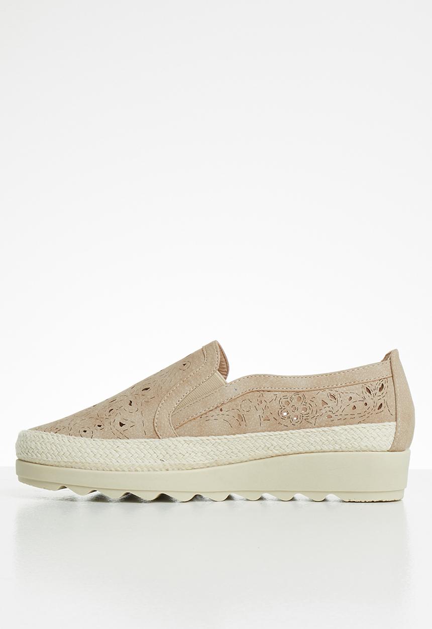 Butterfly Feet - Malakite flatform - taupe