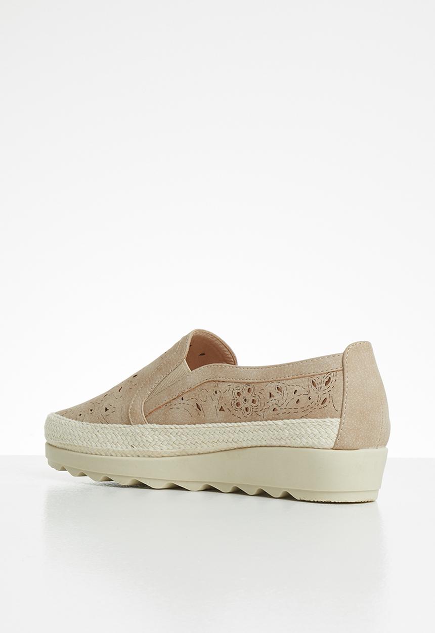 Butterfly Feet - Malakite flatform - taupe