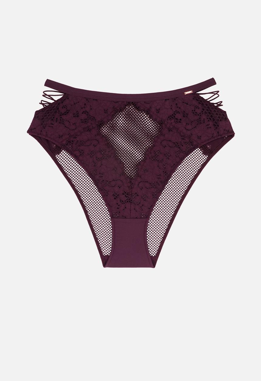 DORINA - High leg brazilian panties - wine