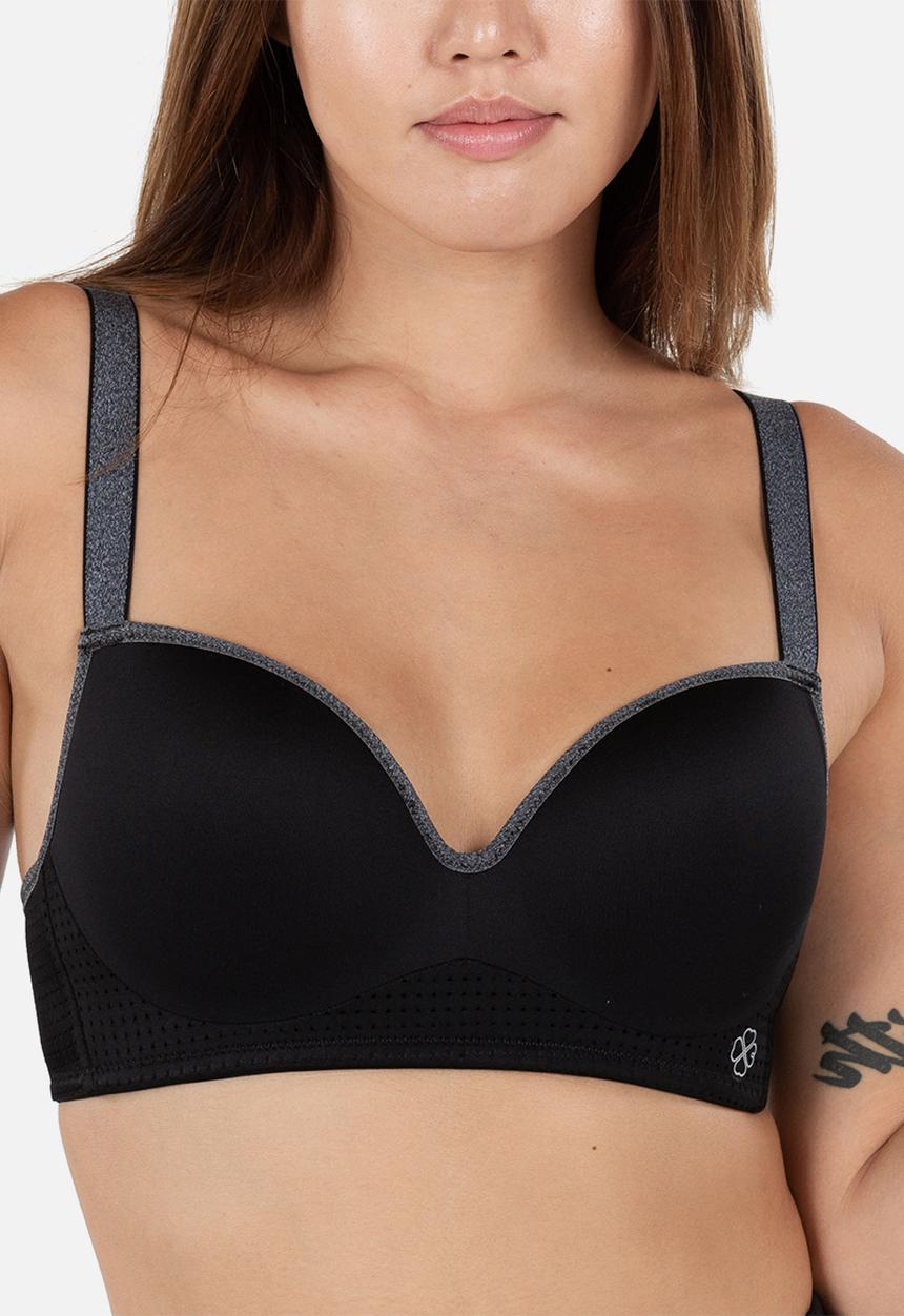 DORINA - Push up sports bra - grey
