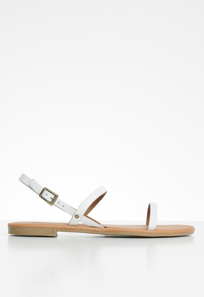Superbalist - Yandi leather slingback sandal - white