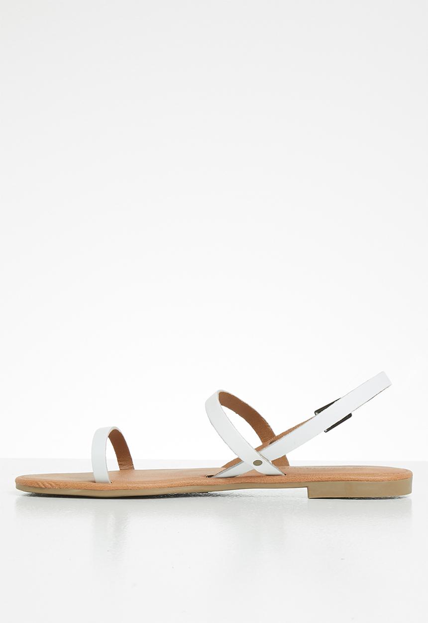 Superbalist - Yandi leather slingback sandal - white