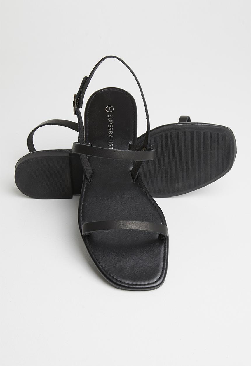 Superbalist - Yandi leather slingback sandal - black