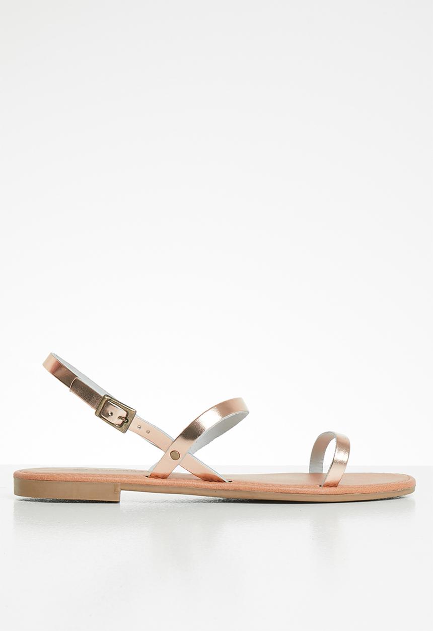 Superbalist - Yandi leather slingback sandal - rosegold