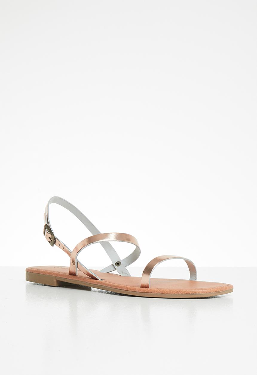 Superbalist - Yandi leather slingback sandal - rosegold