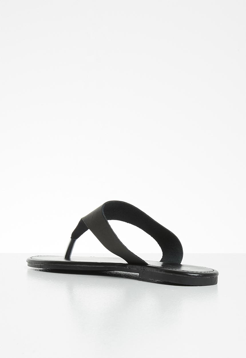 Superbalist - Tea leather slide - black
