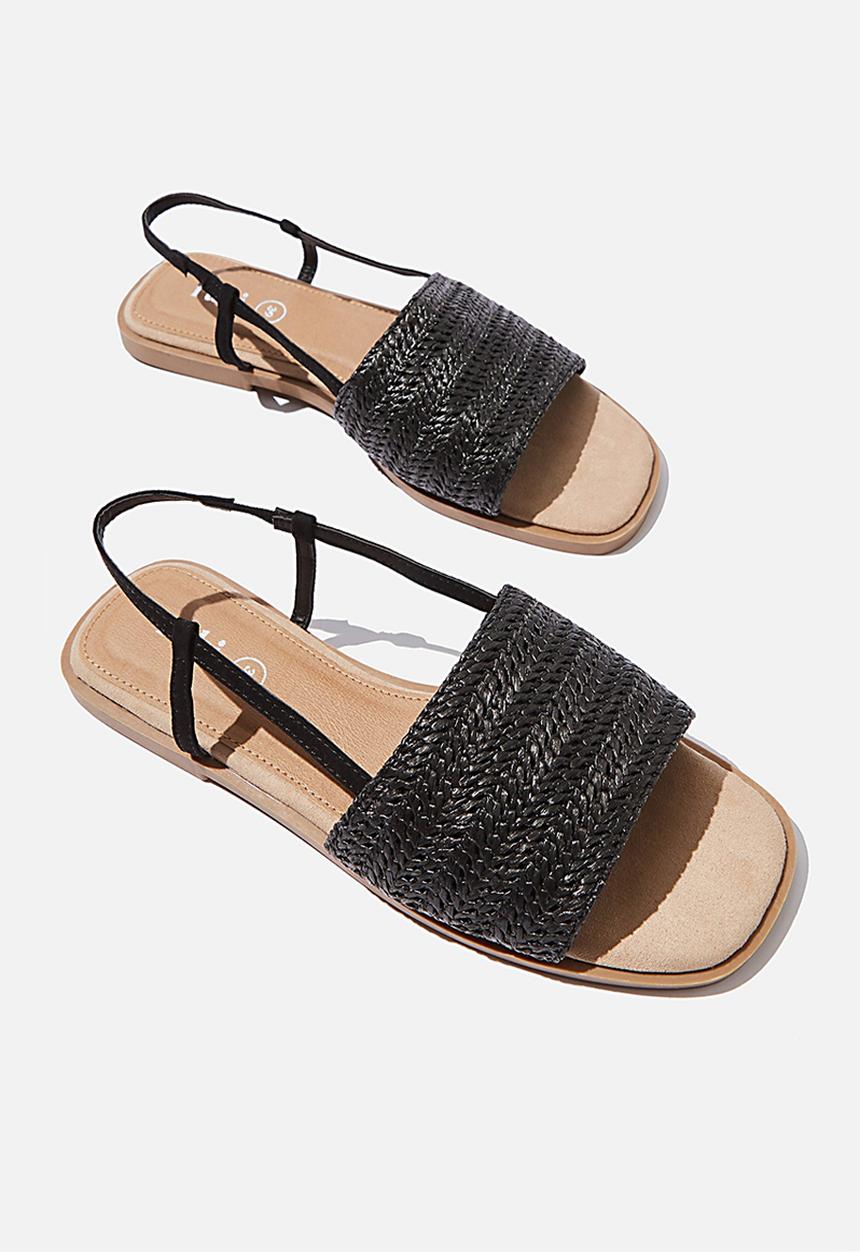 Cotton On - Piper sling back sandal - black