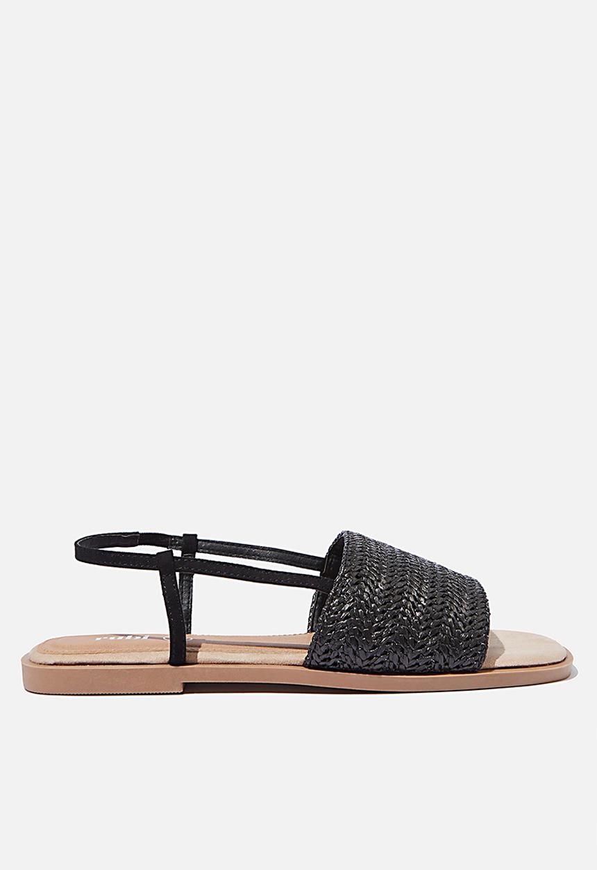 Cotton On - Piper sling back sandal - black