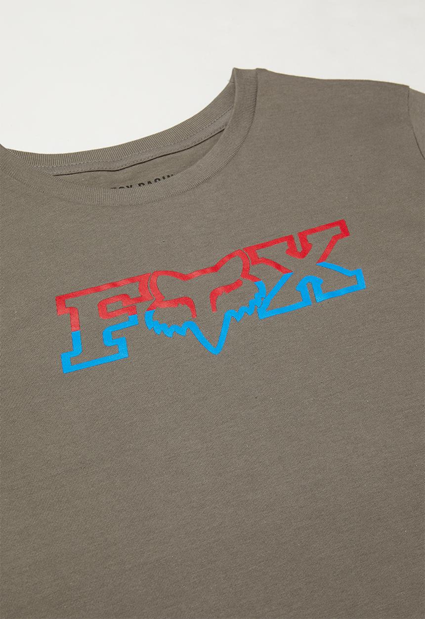 Fox - Dual head boys short sleeve tee - lucid grey