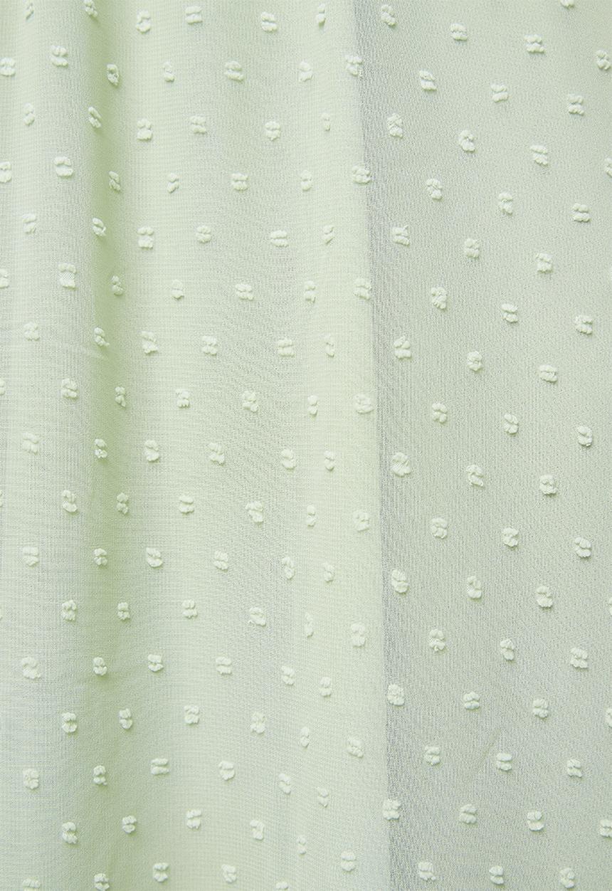 edit - Dobby fit & flare dress - sage