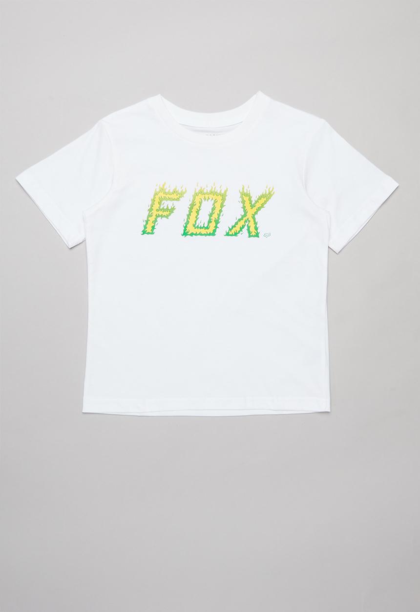 Fox - Moth in flames boys short sleeve tee - white