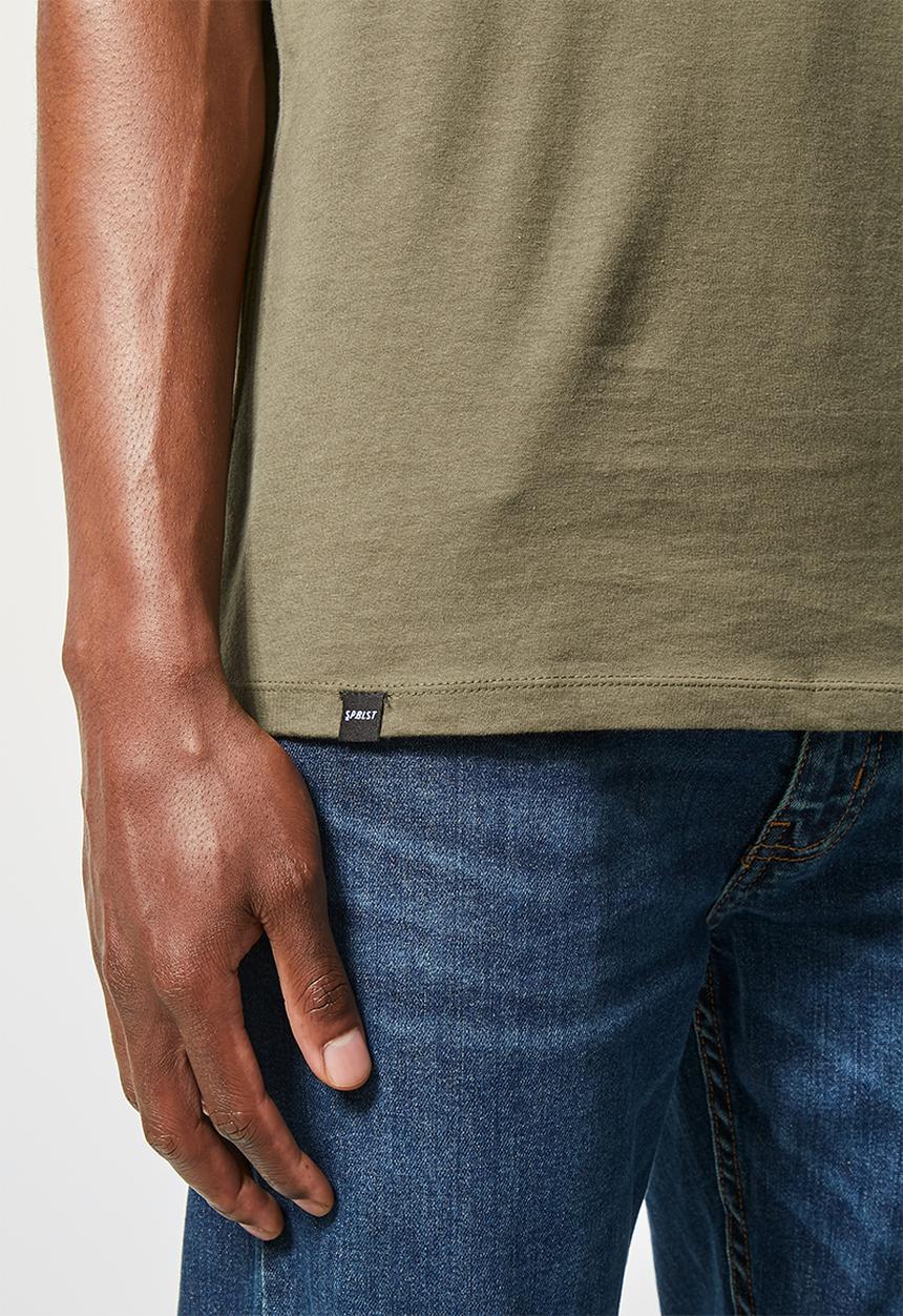Superbalist - Nate crew neck tee - khaki 