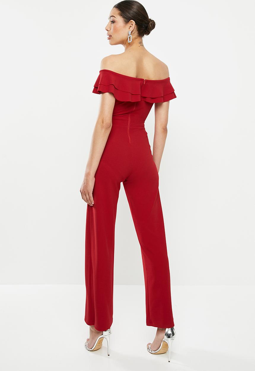 SISSY BOY - Quick fix jumpsuit - deep red