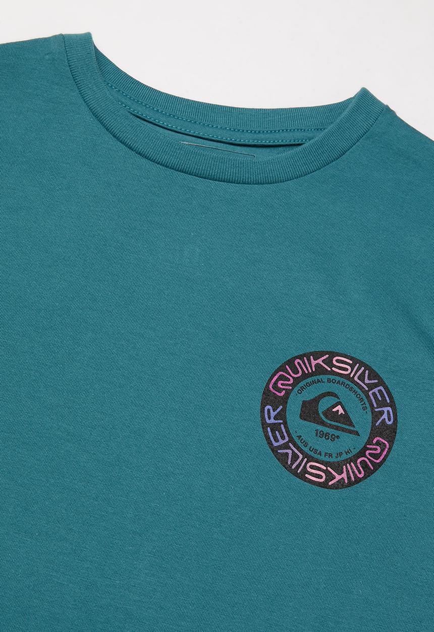 Quiksilver - Time circle short sleeve youth - blue 