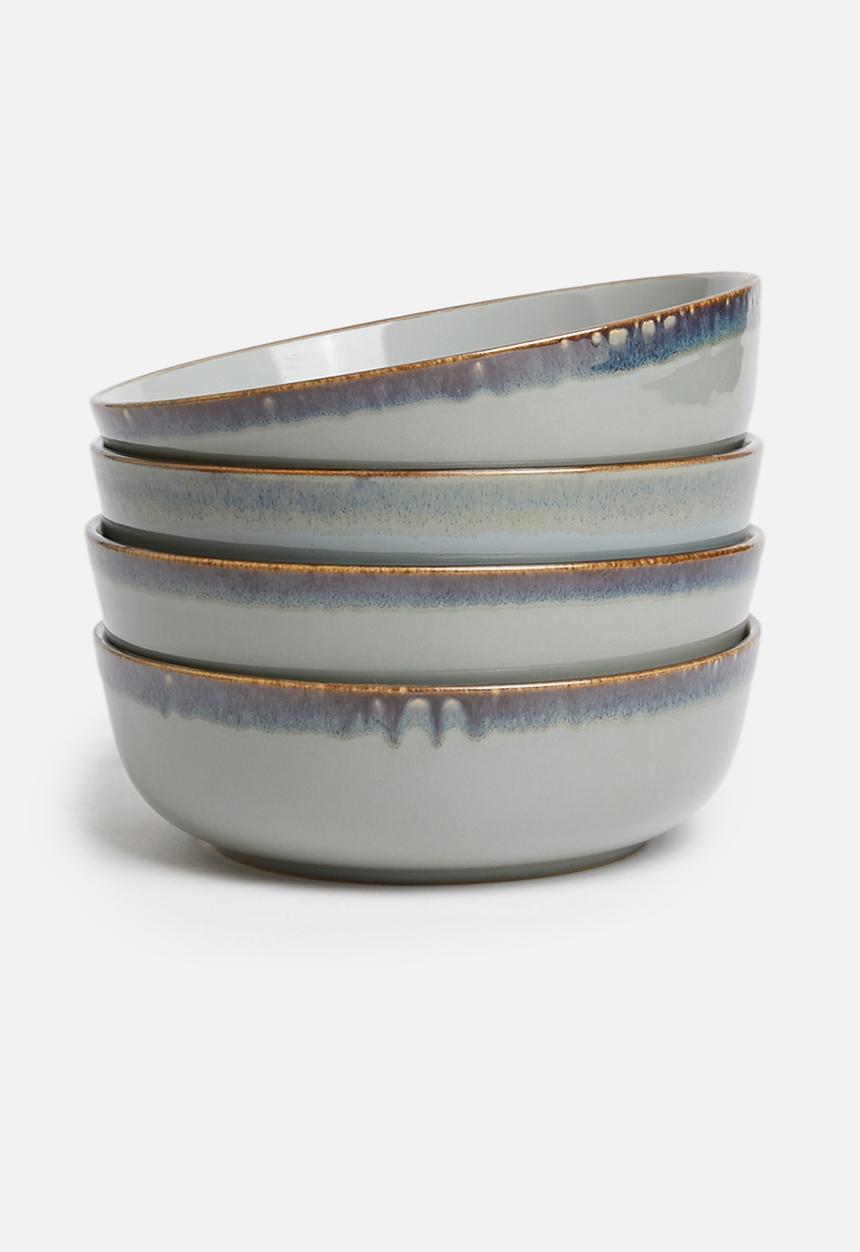 Sixth Floor - Aska bowl set of 4 - blue