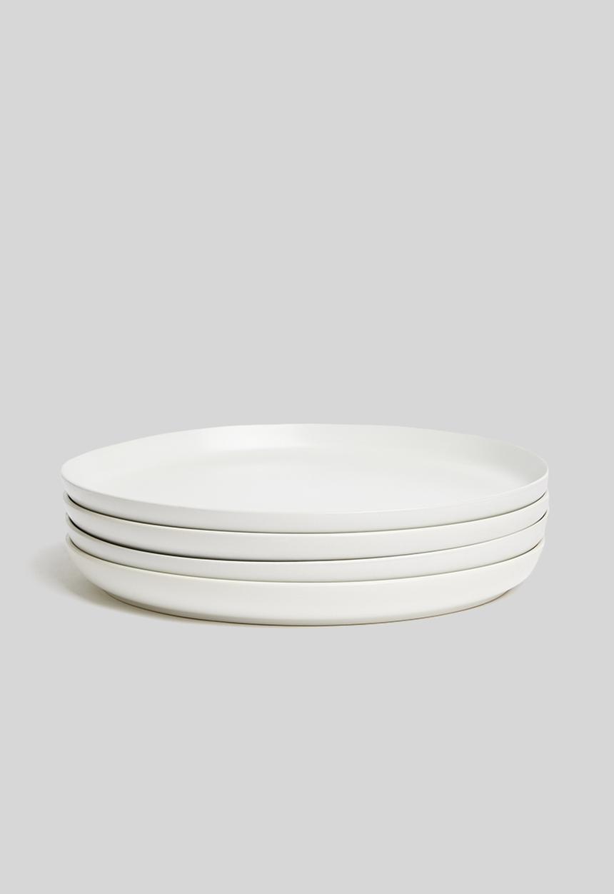 Sixth Floor - Lab dinner plate set of 4 - white