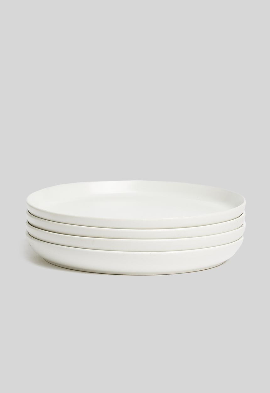 Sixth Floor - Lab side plate set of 4 - white