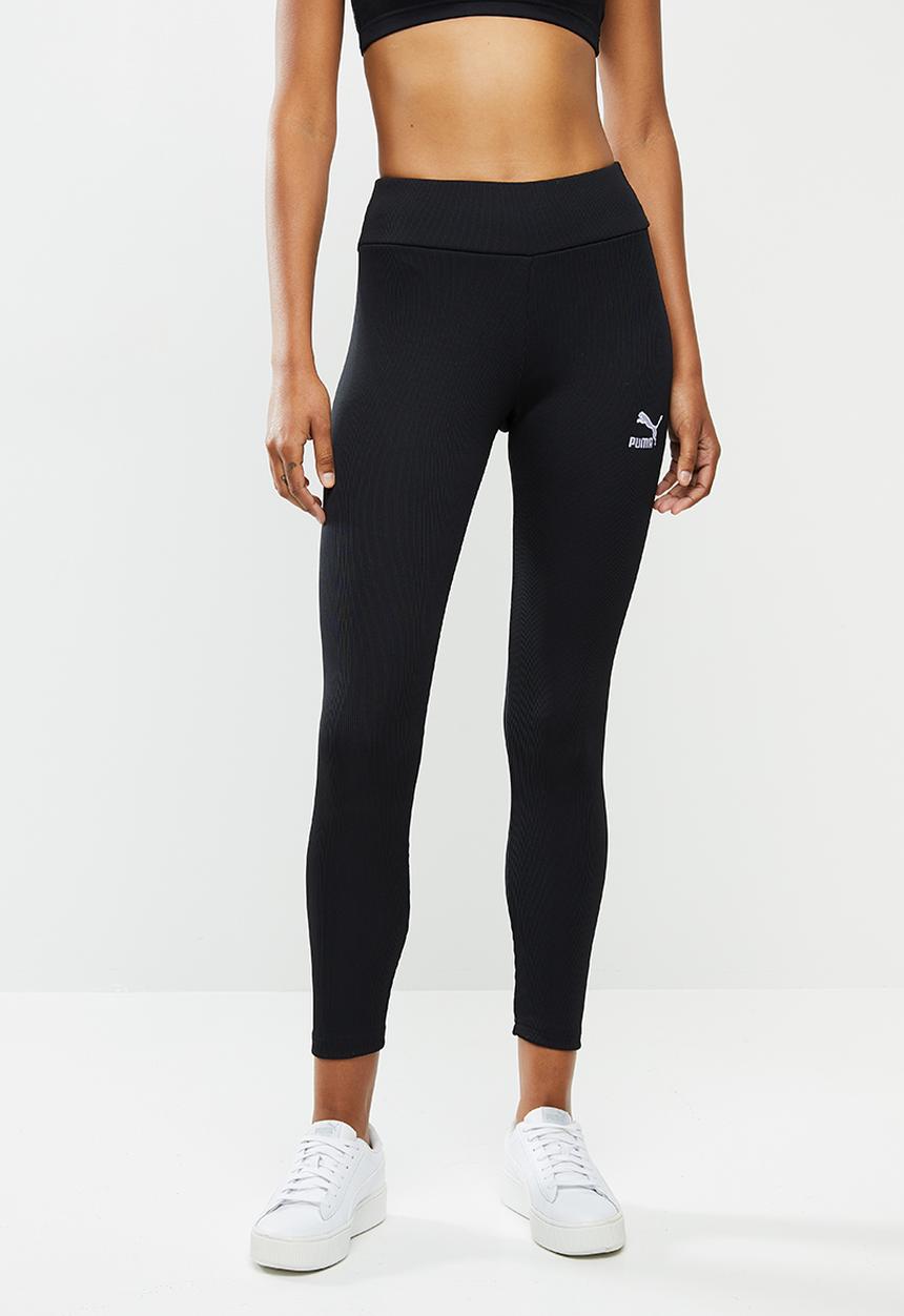 PUMA - Classics ribbed hr legging - black