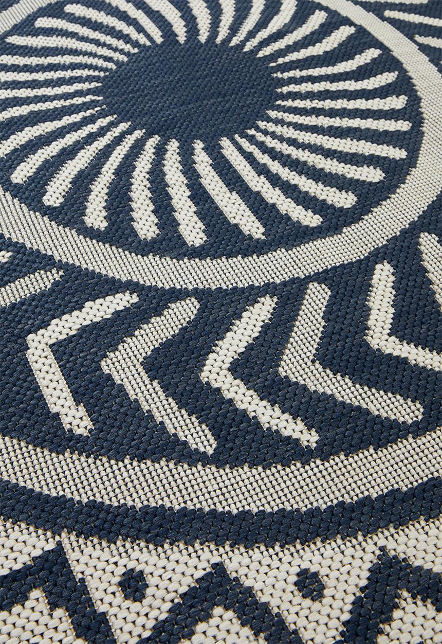 Hertex Haus - Melrose outdoor rug - navy