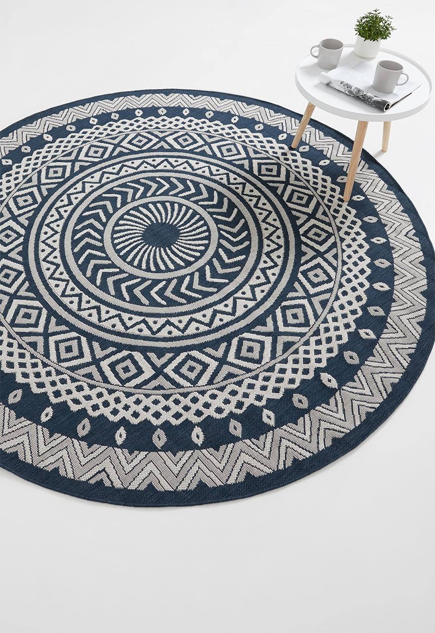 Hertex Haus - Melrose outdoor rug - navy
