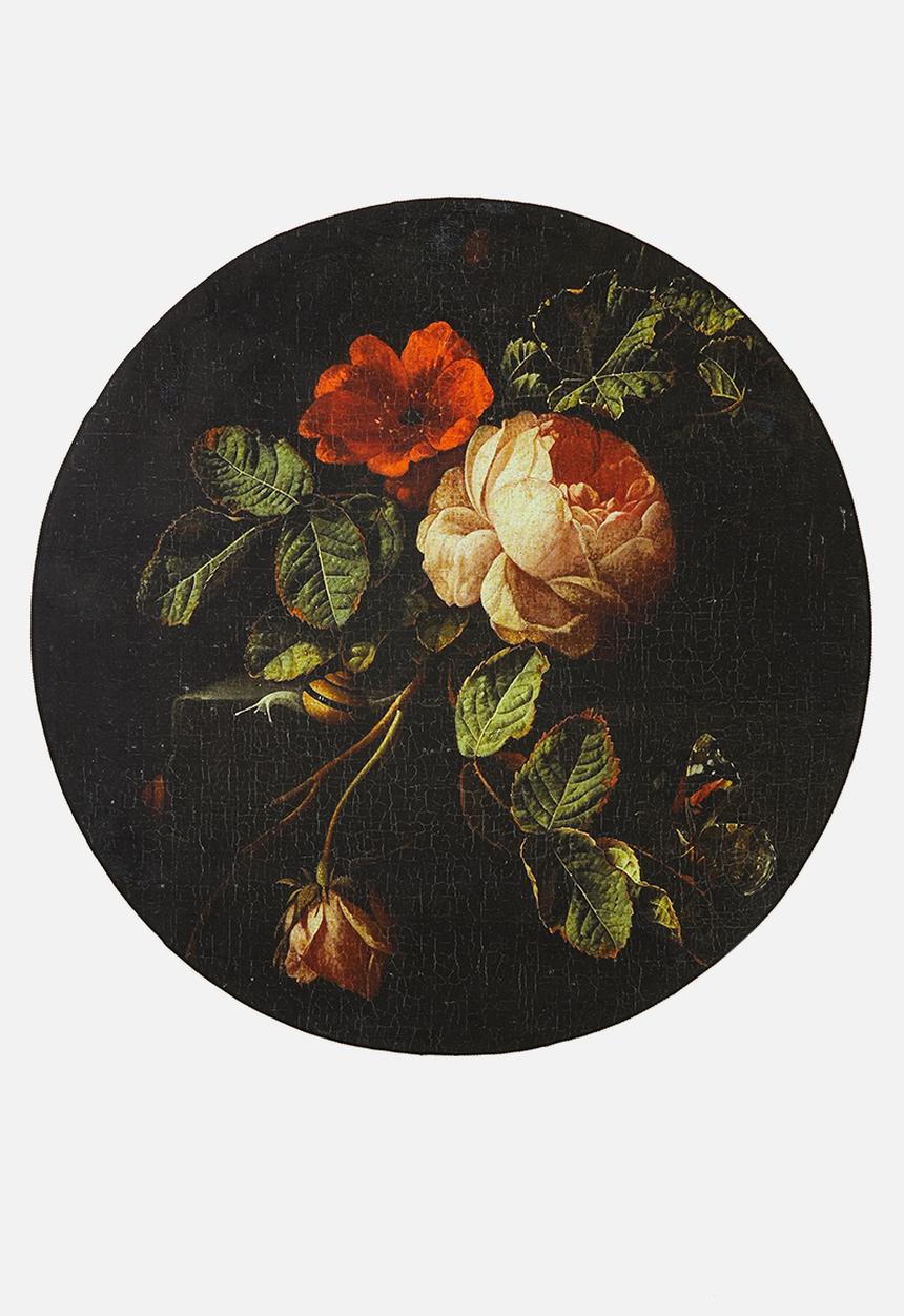 Hertex Haus - En rose round rug - nightfall
