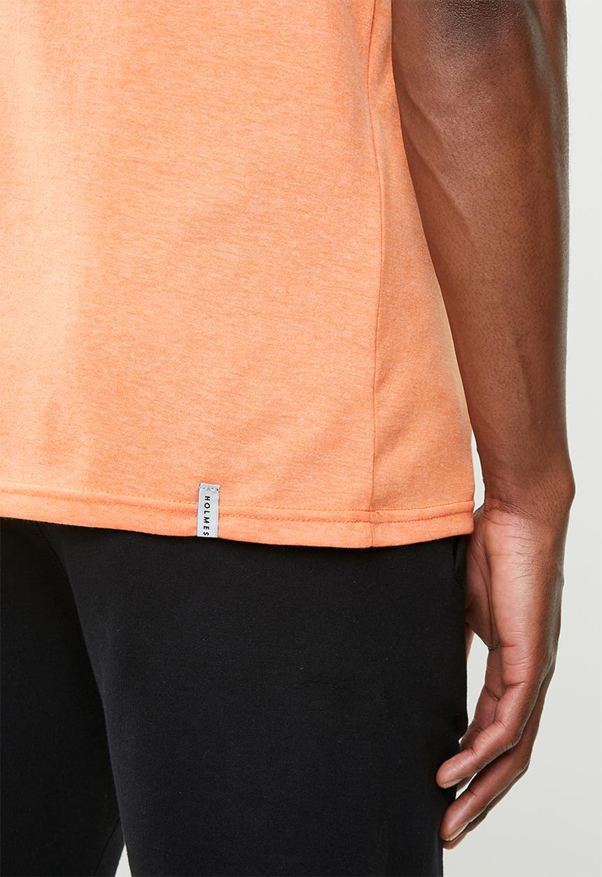 Holmes Bro's - Label tee - orange melange