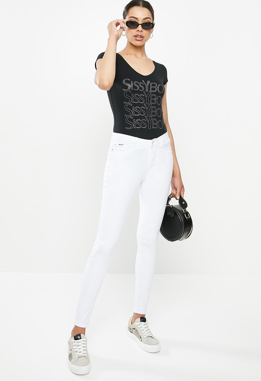 SISSY BOY - One up logo with front bling - black