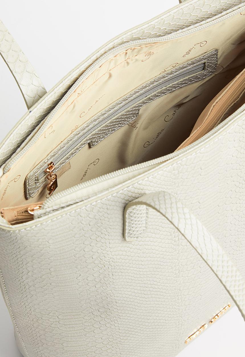 Pierre Cardin - Lia croc shopper - grey