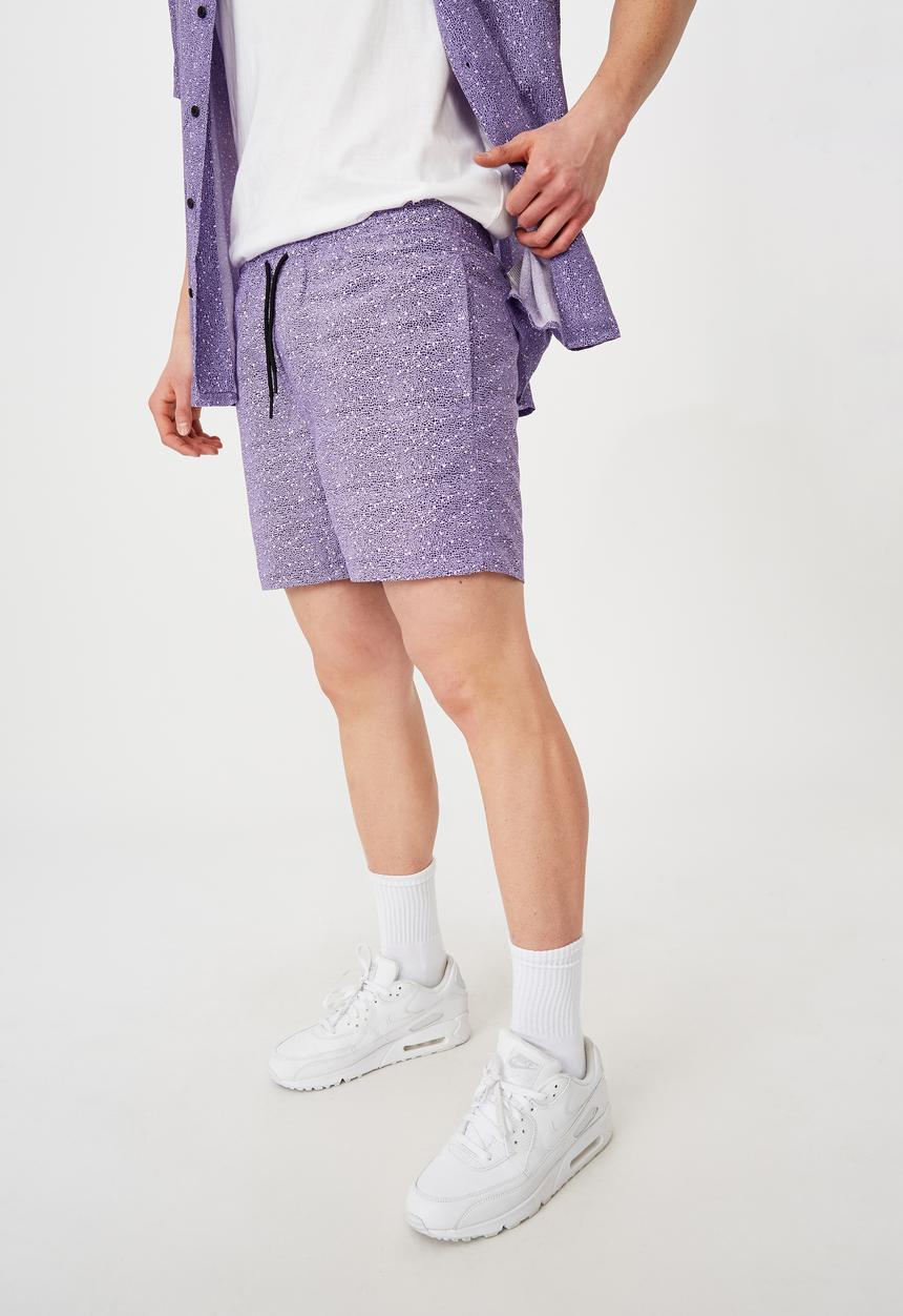 Factorie - Resort short - purple noise