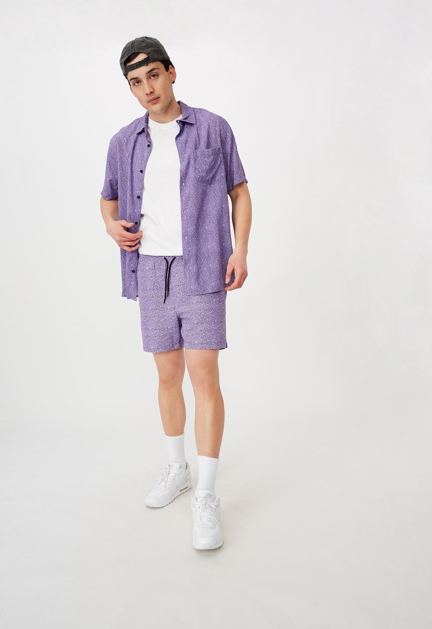 Factorie - Resort short - purple noise