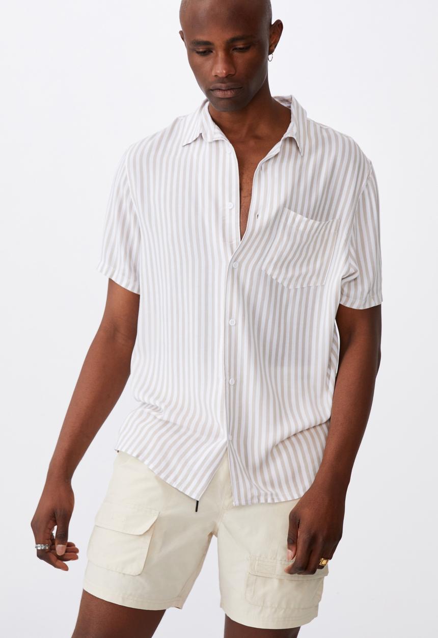 Factorie - Resort shirt - desert stripe