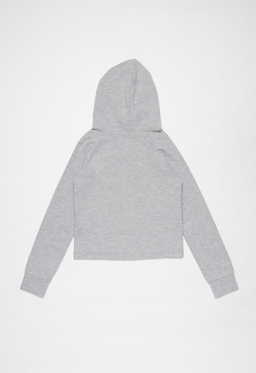 Converse - Converse girls raglan camo star hoodie - grey