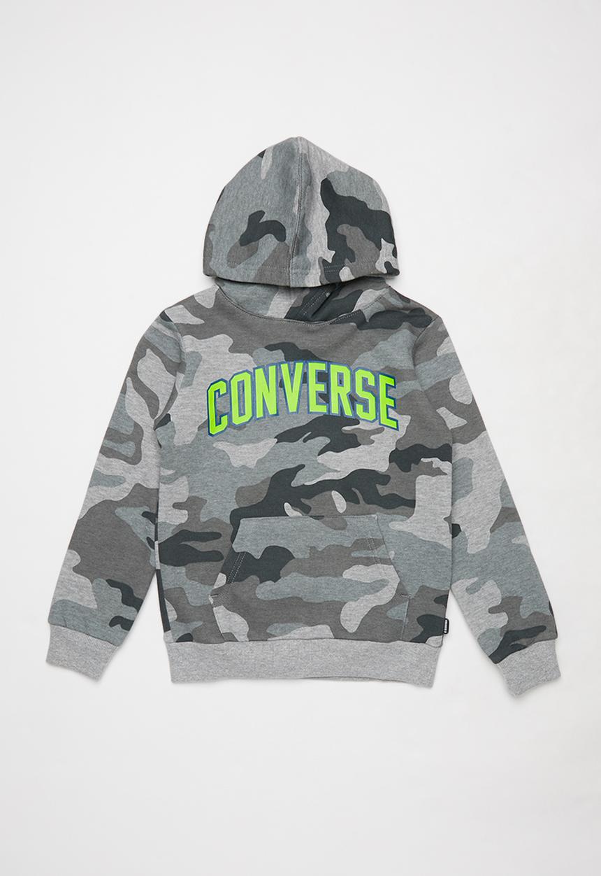 Converse - Collegiate camo hoodie - grey